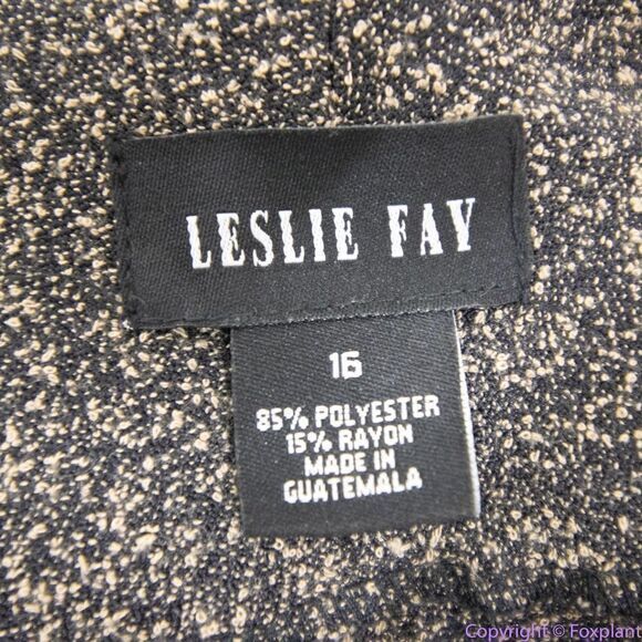 Vintage Leslie Fay scoop neck sleeveless midi dress, size 16 - Picture 15 of 15